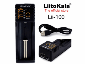 Carregador de bateria Liitokala Lii-100 1.2 v/3 v/3.7 v/4.25v